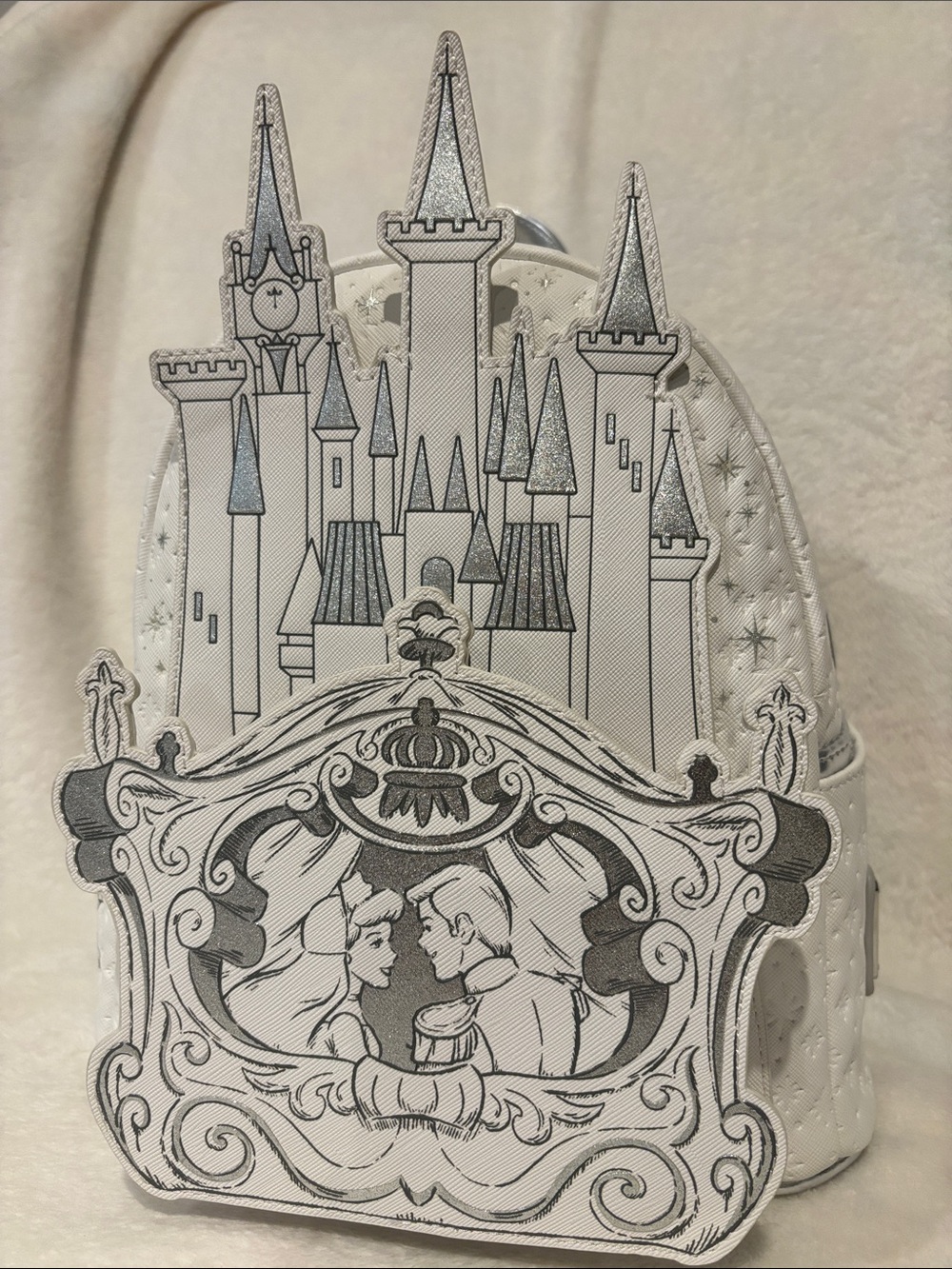 NWT Loungefly Disney Cinderella Happily Ever After Castle Mini Backpack